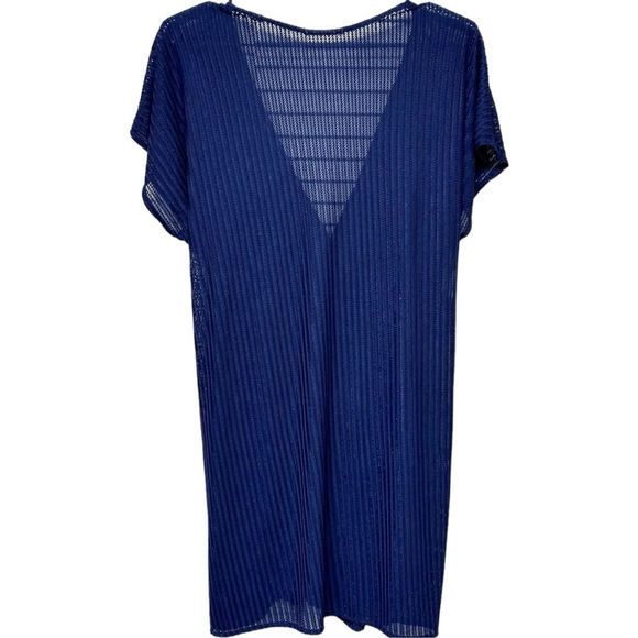 420 - BATHING SUIT COVER UP NAVY BLUE - Picture 15 of 16